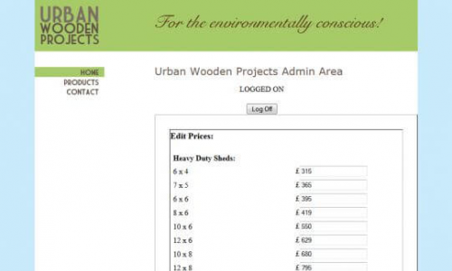URBAN WOODEN PROJECTS - ADMIN AREA